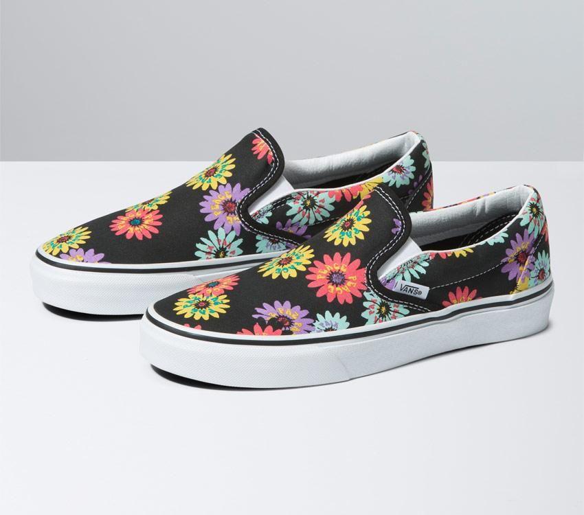 Vans Classic Slip-On Mens Womens - Peace Floral Floral VN0A5JMHNX0 Shoes