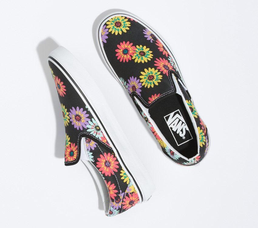 Vans Classic Slip-On Mens Womens - Peace Floral Floral VN0A5JMHNX0 Shoes