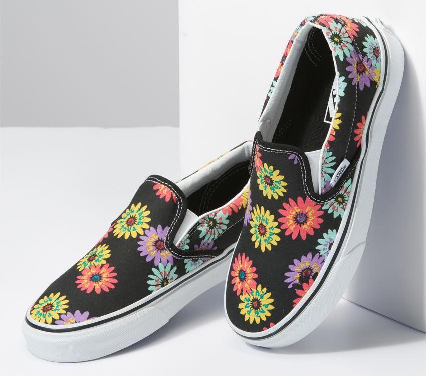 Vans Classic Slip-On Mens Womens - Peace Floral Floral VN0A5JMHNX0 Shoes