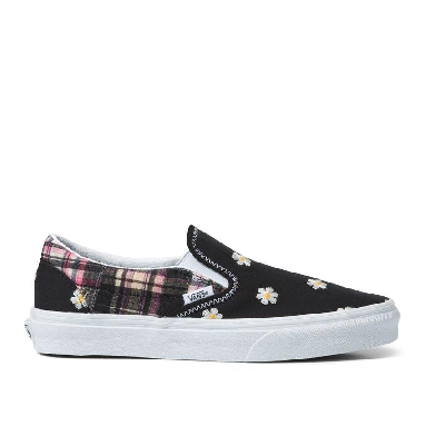 Vans Classic Slip-On Floral Plaid Womens - Floral Plaid Patchwork VN0A5JMHUUW Shoes