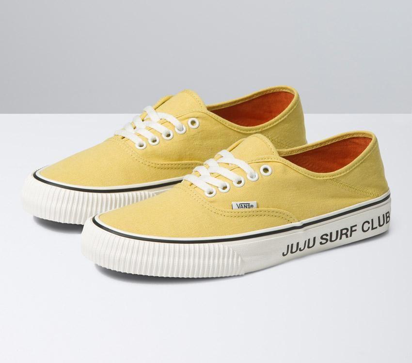 Vans x Juju Sc Authentic Vr3 Sf Mens Womens - Juju Surf Club Mineral Yellow VN0A4BX550X Shoes