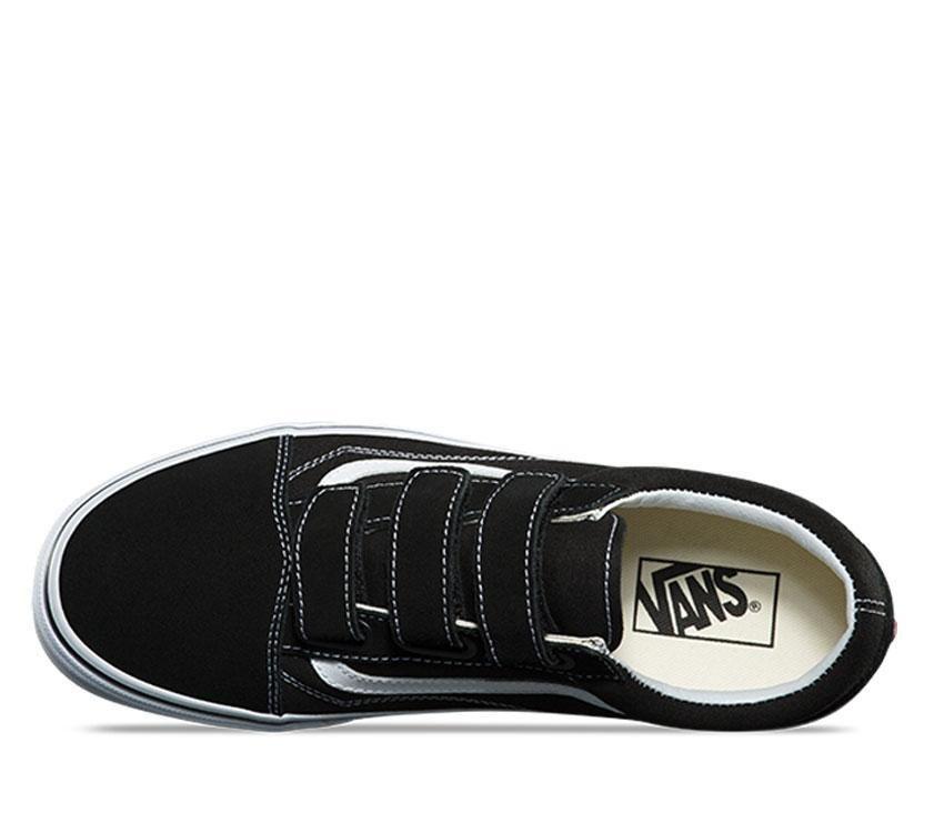 Vans Old Skool Velcro Mens Womens - Black/True White VN0A3D29OIU Shoes