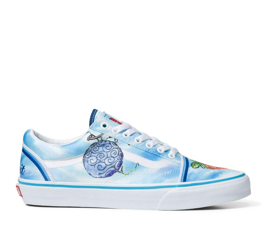 Vans X One Piece Old Skool Mens Womens - One Piece Devil Fruit True Blue VN0007NT7WM Shoes