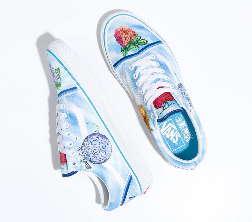 Vans X One Piece Old Skool Mens Womens - One Piece Devil Fruit True Blue VN0007NT7WM Shoes