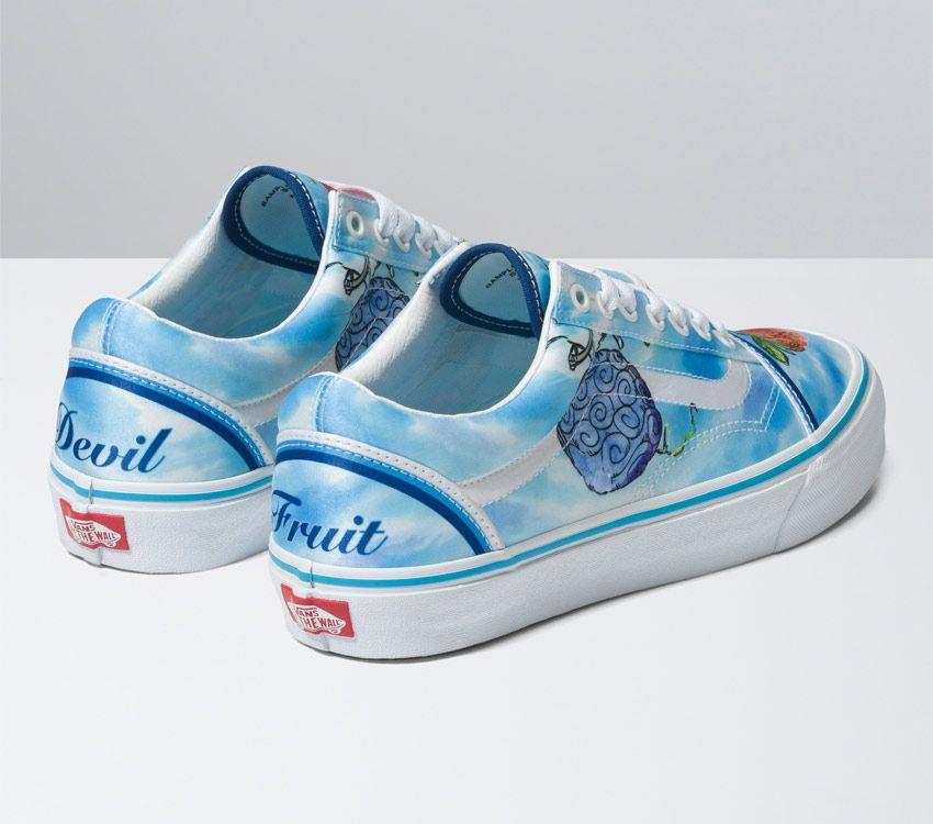 Vans X One Piece Old Skool Mens Womens - One Piece Devil Fruit True Blue VN0007NT7WM Shoes