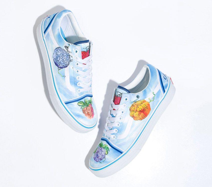 Vans X One Piece Old Skool Mens Womens - One Piece Devil Fruit True Blue VN0007NT7WM Shoes