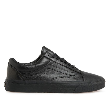 Vans Old Skool Leather Mens Womens - Black/Black VN-03Z6L3A Shoes