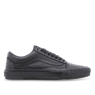 Vans Old Skool Leather Mens Womens - Black/Black VN-03Z6L3A Shoes