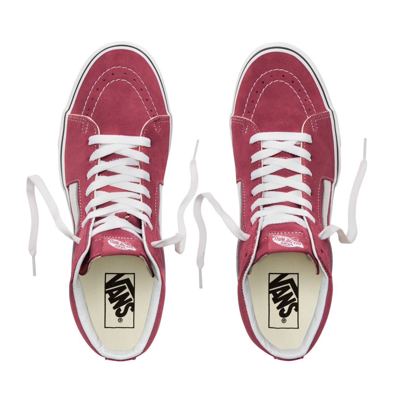 Vans Color Theory Sk8-Hi Classic (Unisex) Mens Womens - Dry Rose/True White VA38GEU64 Shoes