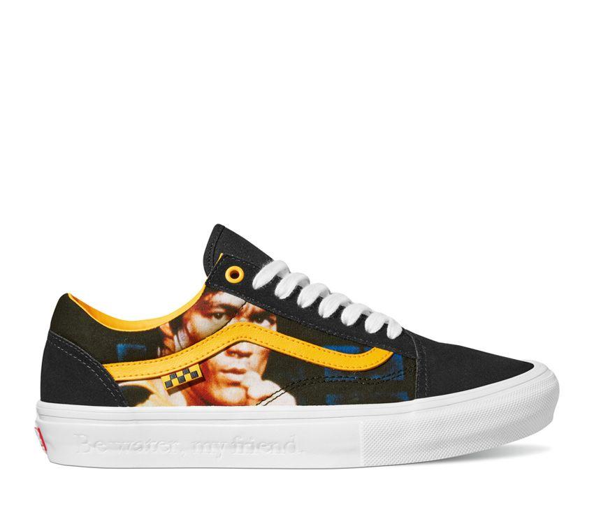 Vans x Bruce Lee Skate Old Skool Mens Womens - Bruce Lee Black/Yellow VN0A5FCBY23 Shoes