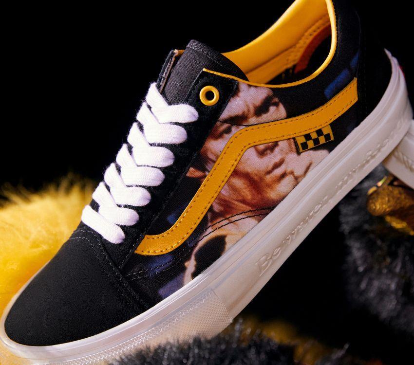 Vans x Bruce Lee Skate Old Skool Mens Womens - Bruce Lee Black/Yellow VN0A5FCBY23 Shoes