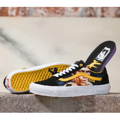 Vans x Bruce Lee Skate Old Skool Mens Womens - Bruce Lee Black/Yellow VN0A5FCBY23 Shoes