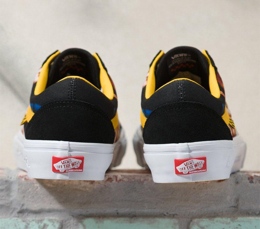 Vans x Bruce Lee Skate Old Skool Mens Womens - Bruce Lee Black/Yellow VN0A5FCBY23 Shoes