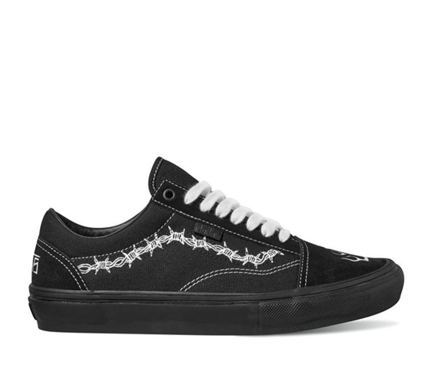 Vans Elijah Berle Skate Old Skool Mens Womens - Elijah Berle Black/Black/White VN0A5FCBB8C Shoes