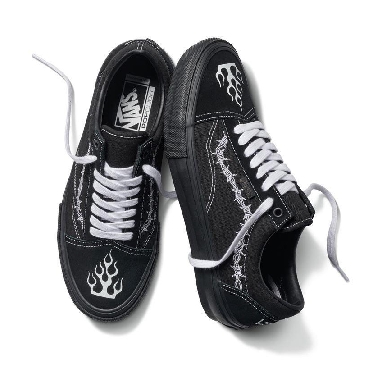 Vans Elijah Berle Skate Old Skool Mens Womens - Elijah Berle Black/Black/White VN0A5FCBB8C Shoes