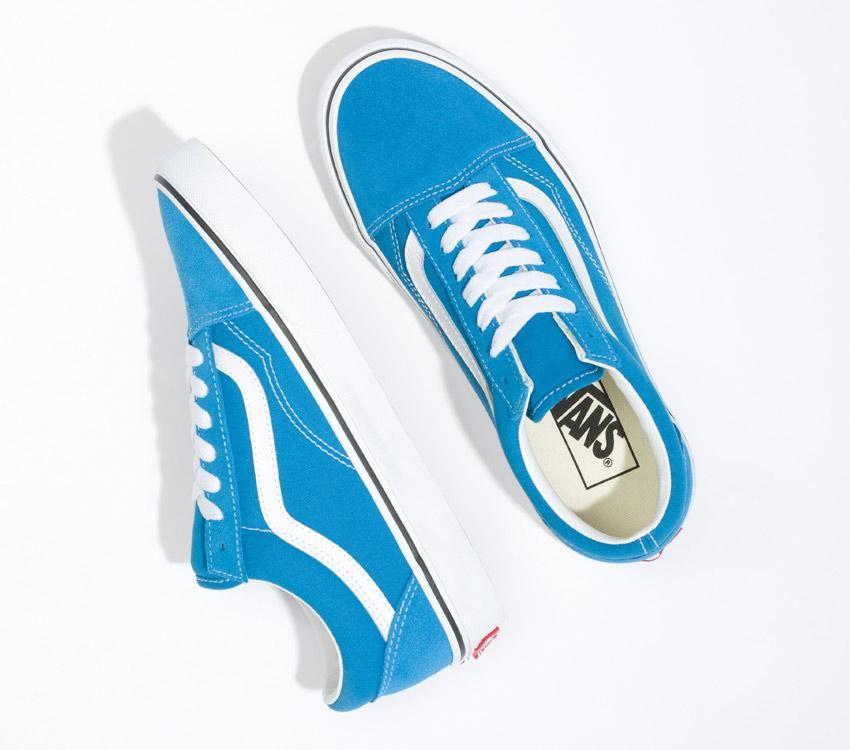 Vans Old Skool Mens Womens - Color Theory Mediterranian Blue VN0A5KRSVD3 Shoes