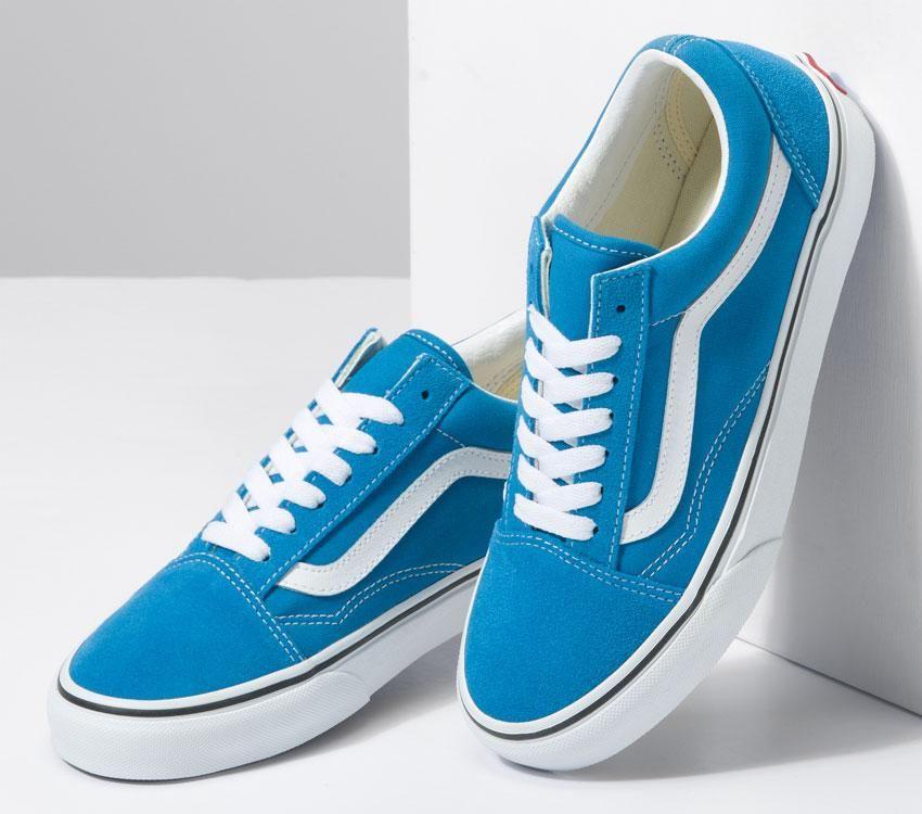 Vans Old Skool Mens Womens - Color Theory Mediterranian Blue VN0A5KRSVD3 Shoes