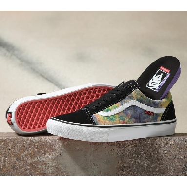 Vans Skate Old Skool Tie-Dye Mens Womens - Tie-Dye Terry Black/Multi VN0A5FCBBML Shoes