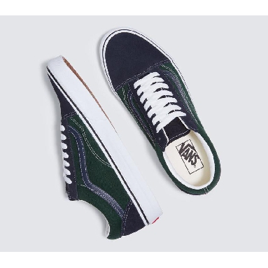 Vans Old Skool Mens Womens - 2-Tone Navy/Green VN0A5JMI1T8 Shoes