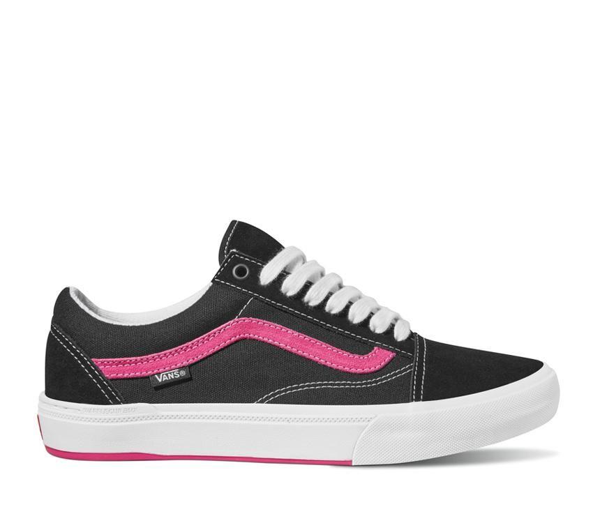 Vans Skate Old Skool Mens Womens - Black/Neon Pink VN0005UZBFY Shoes