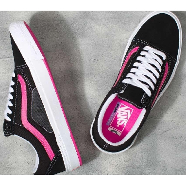 Vans Skate Old Skool Mens Womens - Black/Neon Pink VN0005UZBFY Shoes