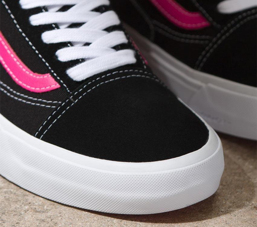 Vans Skate Old Skool Mens Womens - Black/Neon Pink VN0005UZBFY Shoes