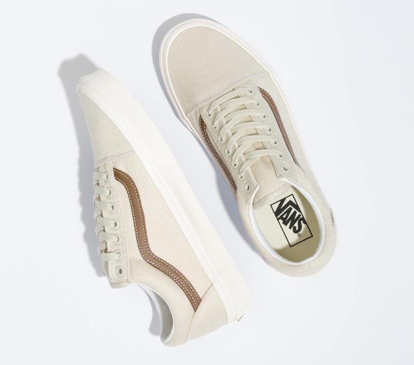 Vans Old Skool Twill Mens Womens - Desert Twill Brown/Beige VN0A5JMIBUE Shoes