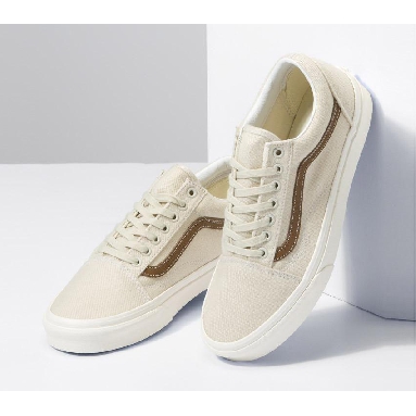 Vans Old Skool Twill Mens Womens - Desert Twill Brown/Beige VN0A5JMIBUE Shoes