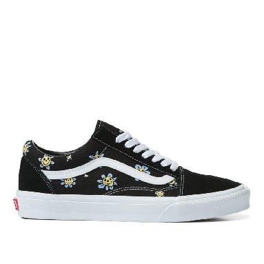 Vans Old Skool Mens Womens - Trippy Grin Floral Black/Yellow VN0A5JMIY23 Shoes