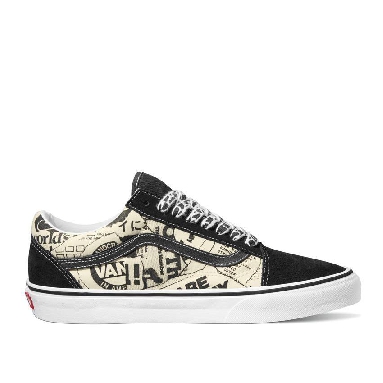 Vans Old Skool Vans Collage Mens Womens - Vans Collage Black/White VN0A5JMIBZW Shoes