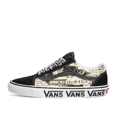 Vans Old Skool Vans Collage Mens Womens - Vans Collage Black/White VN0A5JMIBZW Shoes