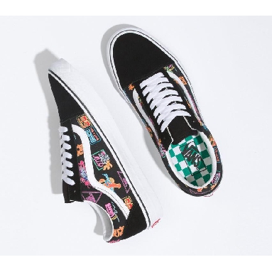 Vans Old Skool Vans Market Mens Womens - Black/Neon VN0A5KRFB0K Shoes