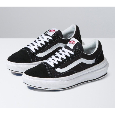 Vans Old Skool Overt Comfycush Mens Womens - Black/White VN0A7Q5EBA2 Shoes