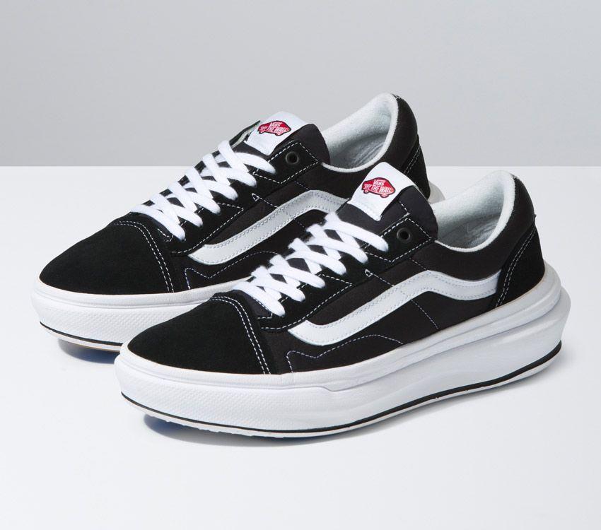 Vans Old Skool Overt Comfycush Mens Womens - Black/White VN0A7Q5EBA2 Shoes