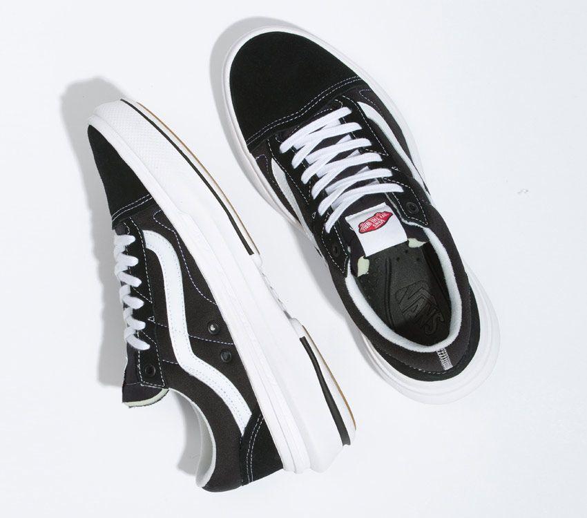 Vans Old Skool Overt Comfycush Mens Womens - Black/White VN0A7Q5EBA2 Shoes