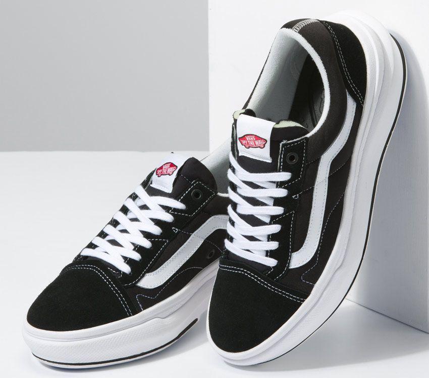 Vans Old Skool Overt Comfycush Mens Womens - Black/White VN0A7Q5EBA2 Shoes