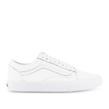 Vans OLD SKOOL (PREMIUM LEATHER) Mens Womens - True White VN0A3WKTW00 Shoes