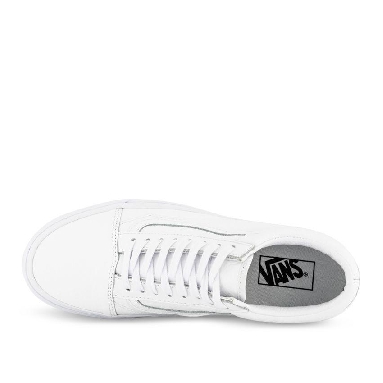 Vans OLD SKOOL (PREMIUM LEATHER) Mens Womens - True White VN0A3WKTW00 Shoes