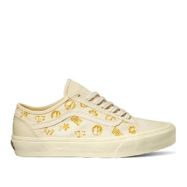 Vans Old Skool Tapered Eco Theory In Our Hands Mens Womens - Eco Theory In Our Hands Golden Yellow VN0A54F4F3X Shoes