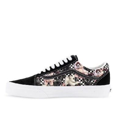 Vans Old Skool Pets Checkerboard Mens Womens - Animal Checkerboard Tortoise Shell/Black VN0A7Q2JLNN Shoes