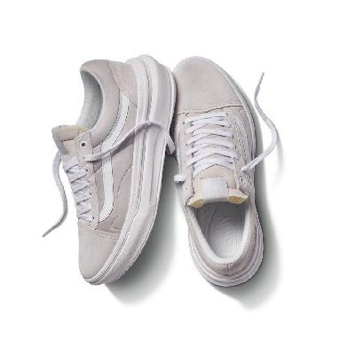 Vans Old Skool Overt Comfycush Mens Womens - Light Grey/White VN0A7Q5ELGX Shoes