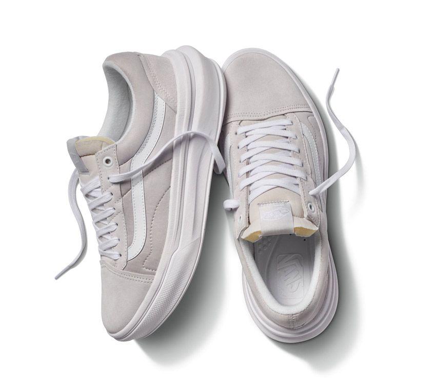 Vans Old Skool Overt Comfycush Mens Womens - Light Grey/White VN0A7Q5ELGX Shoes