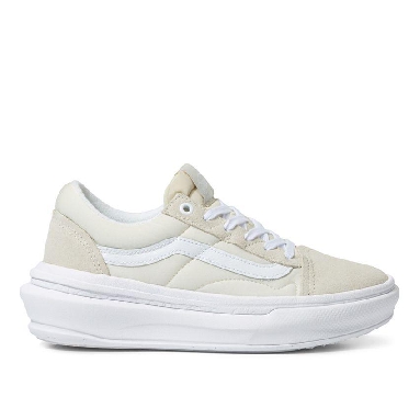 Vans Old Skool Overt Comfycush Mens Womens - Sand/White VN0A7Q5E1NF Shoes