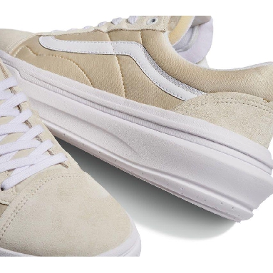 Vans Old Skool Overt Comfycush Mens Womens - Sand/White VN0A7Q5E1NF Shoes