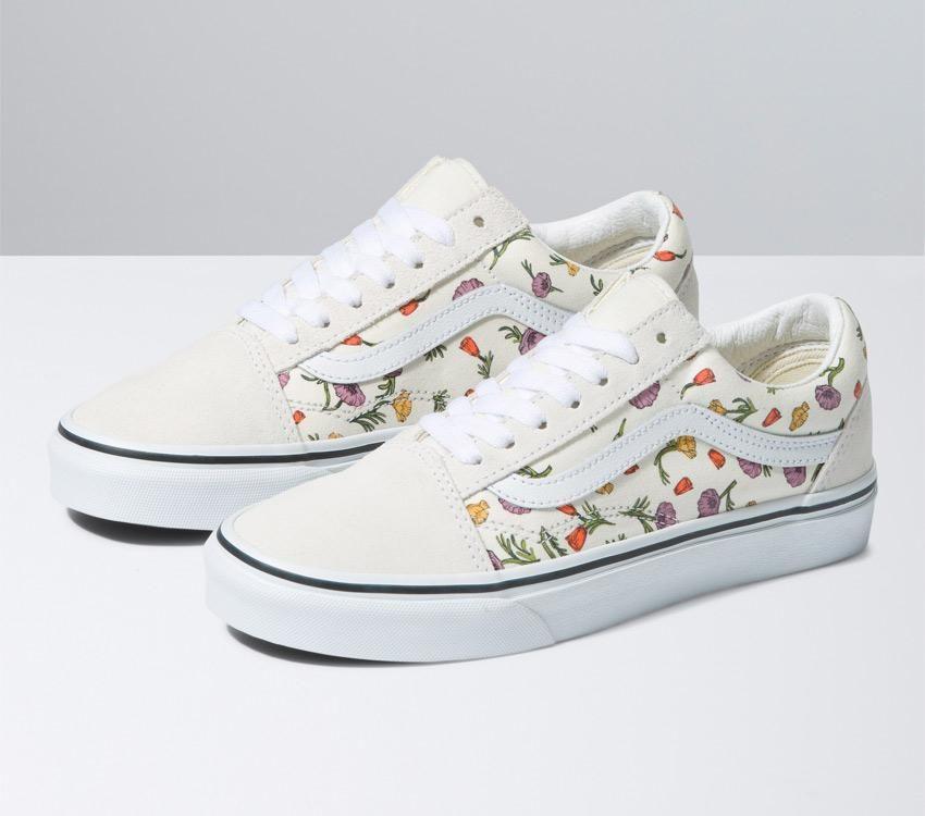 Vans Old Skool Mens Womens - Poppy Floral Cream VN0A5KRSCRM Shoes