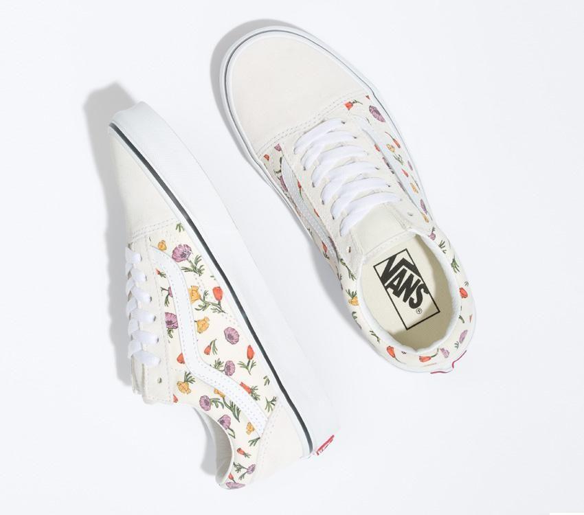 Vans Old Skool Mens Womens - Poppy Floral Cream VN0A5KRSCRM Shoes