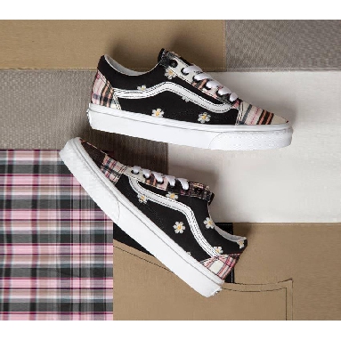 Vans Old Skool Floral Plaid Mens Womens - Floral Plaid Patchwork VN0A5KRSUUW Shoes