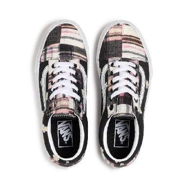 Vans Old Skool Floral Plaid Mens Womens - Floral Plaid Patchwork VN0A5KRSUUW Shoes