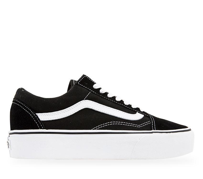 Vans Old Skool Platform Mens Womens - Black/White VN-0B3UY28 Shoes