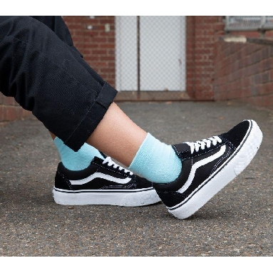 Vans Old Skool Platform Mens Womens - Black/White VN-0B3UY28 Shoes